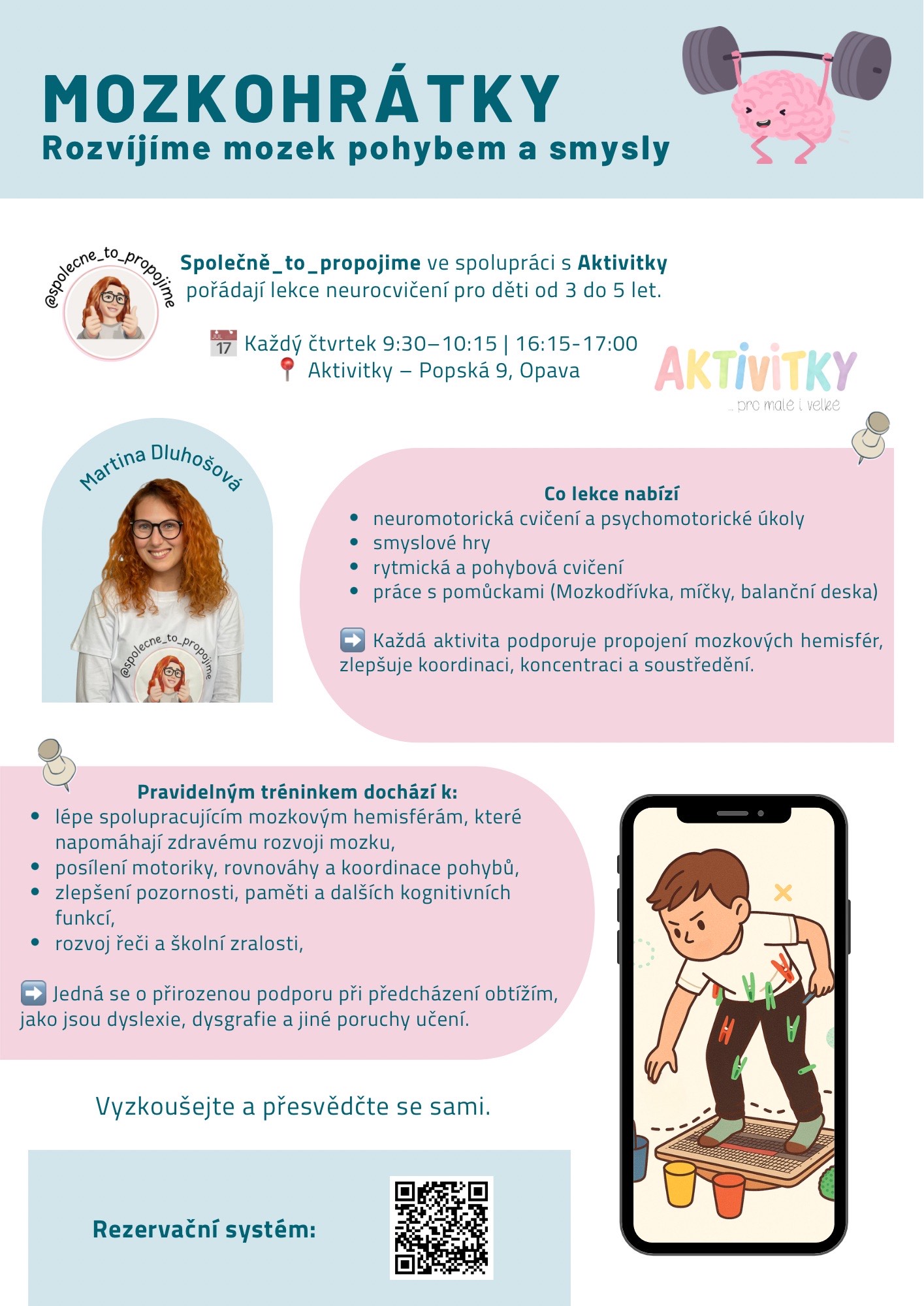 neurocvičení - leták